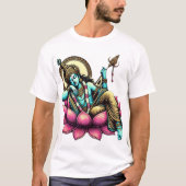 Heer Vishnu Rust op de Lotus: Symbool van Kosmisch T-shirt (Voorkant)