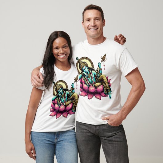 Heer Vishnu Rust op de Lotus: Symbool van Kosmisch T-shirt (Unisex)