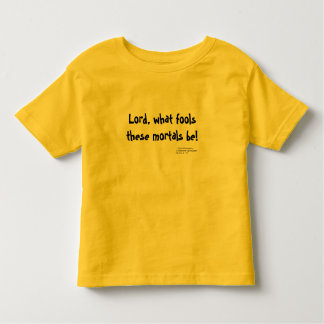 Heer, wat doet die stervelingen? - Kind Kinder Shirts