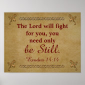 Heer zal voor je vechten - Exodus - art Print (Voorkant)