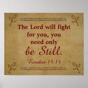 Heer zal voor je vechten - Exodus - art Print