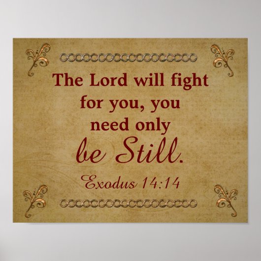 Heer zal voor je vechten - Exodus - art Print (Voorkant)