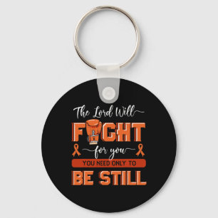 Heer zal voor u vechten Leukemie Bewustzijn Bloed  Sleutelhanger