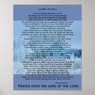 Heer zegde dit huis 16X20 poster