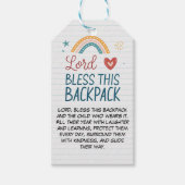 Heer Zegen Deze Rugzak Tag – Cadeaulabel (Voorkant)