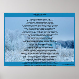 Heer zegene dit huis 16X12 Poster