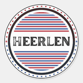 Heerlen City Pride Embleem – Nederlandse identitei Ronde Sticker