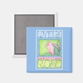 Heerlijk als Roos Magnet (Voorkant / Achterkant)