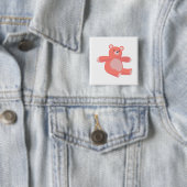 heerlijk beer vierkante button 5,1 cm (In situ)