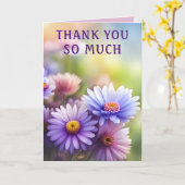 Heerlijk Bloemen Dank u kaart (Gele Bloem)