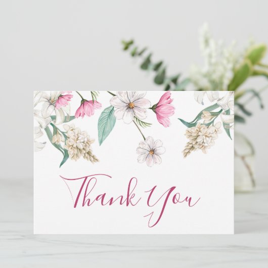 Heerlijk Bloemen elke gelegenheid Bedankkaart (Staand voorkant)
