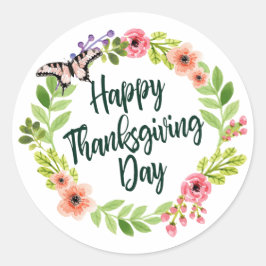 Heerlijk Bloemen Happy Thanksgiving | Sticker Seal