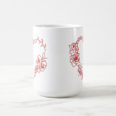 Heerlijk bloemig hart koffiemok (Center)