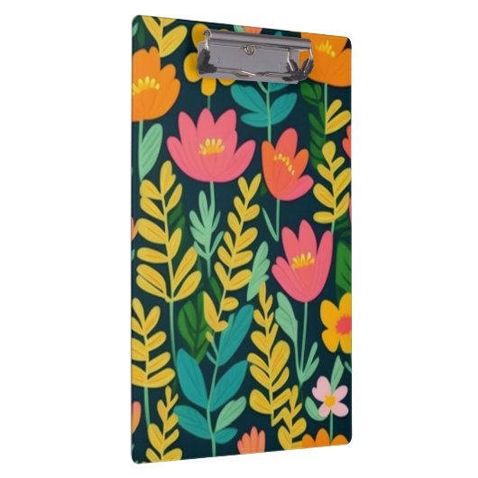 Heerlijk bloemig kleurrijk veld klembord (Rechts)