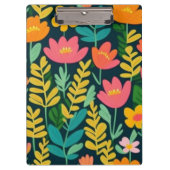 Heerlijk bloemig kleurrijk veld klembord (Voorkant)