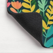 Heerlijk bloemig kleurrijk veld muismat (Hoek)