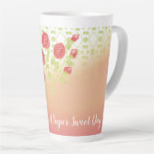 Heerlijk Bloemig Latte Mok (Rechterhoek)