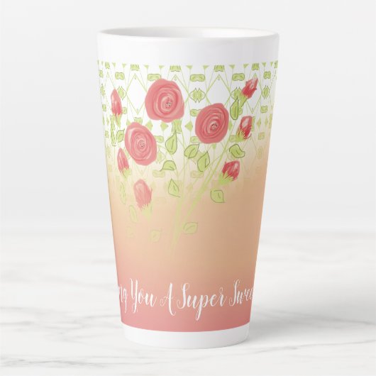 Heerlijk Bloemig Latte Mok (Voorkant)