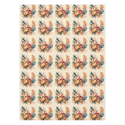 Heerlijk boho herfst boeket tafelkleed (Voorkant)