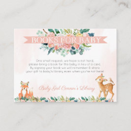 Heerlijk bos bosland dieren baby's bibliotheek informatiekaartje