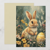 Heerlijk Bunny  Easter Kaart (Voorkant / Achterkant)