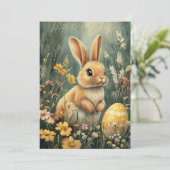 Heerlijk Bunny  Easter Kaart (Staand voorkant)