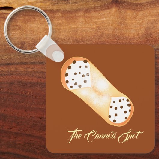 Heerlijk Cannoli dessert Sleutelhanger (Voorkant)
