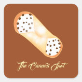 Heerlijk Cannoli dessert Vierkante Sticker (Voorkant)
