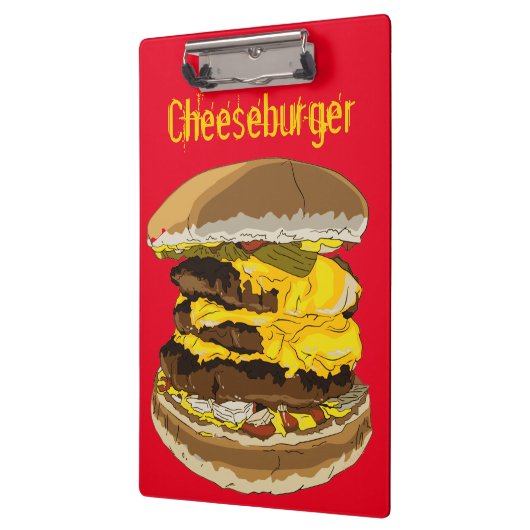 Heerlijk Cheeseburger Klembord (Links)