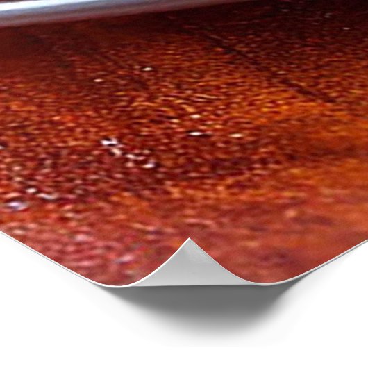 Heerlijk Cherry Dessert op Bord Poster (Hoek)