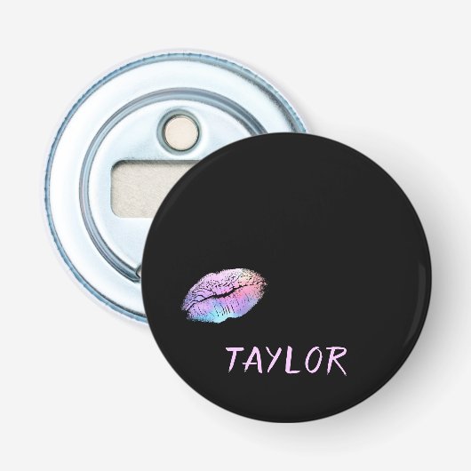 Heerlijk chique button flesopener (Voorkant)