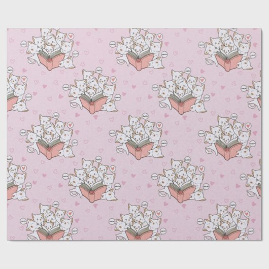 heerlijk Cute Cat Cadeaupapier (Vlak)