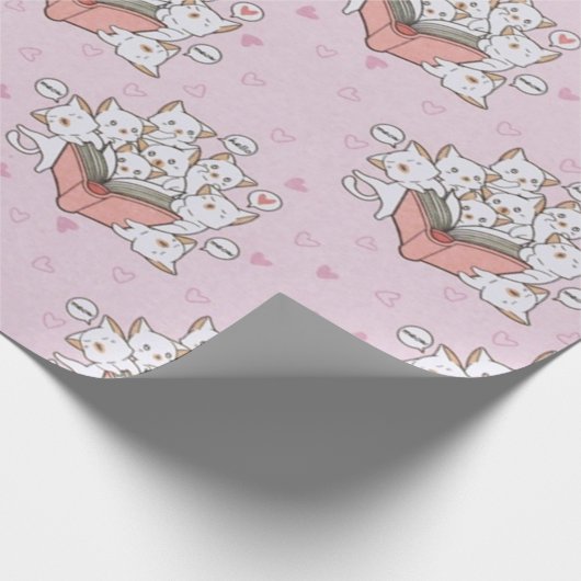 heerlijk Cute Cat Cadeaupapier (Hoek)