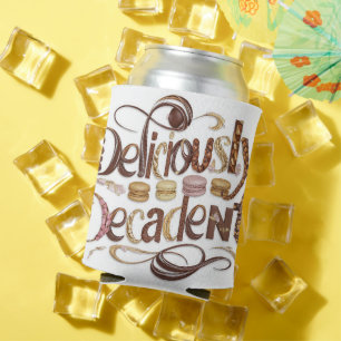 Heerlijk decadente taarten & chocolade design blikjeskoeler