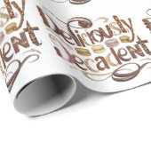 Heerlijk decadente taarten & chocolade design cadeaupapier (Rol Hoek)