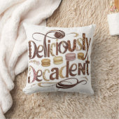 Heerlijk decadente taarten & chocolade design kussen (Deken)