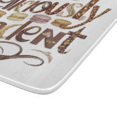 Heerlijk decadente taarten & chocolade design snijplank (Hoek)