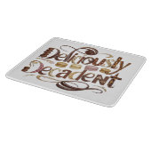 Heerlijk decadente taarten & chocolade design snijplank (Hoek)