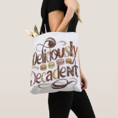 Heerlijk decadente taarten & chocolade design tote bag (Dichtbij)