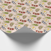 Heerlijk design met bruschetta en avocado cadeaupapier (Hoek)