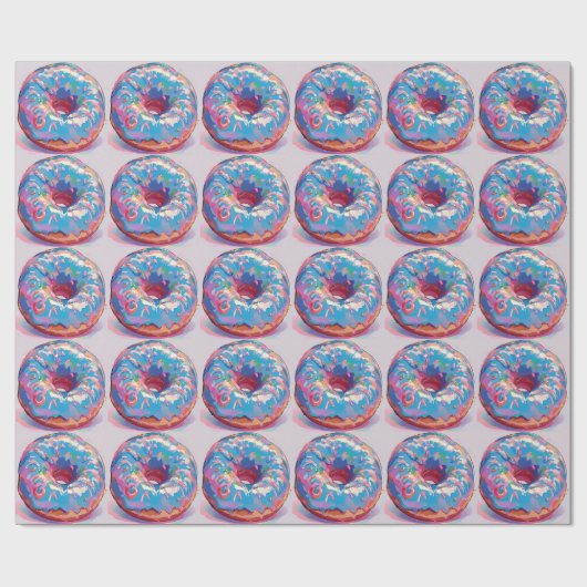 Heerlijk donut inpakpapier (Vlak)