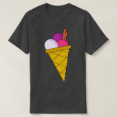 Heerlijk drieball ijs t-shirt (Design voorkant)