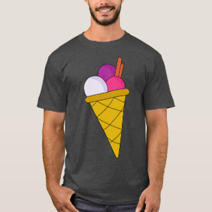 Heerlijk drieball ijs t-shirt