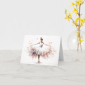 Heerlijk elegante balletdanser BLANK Kaart (Gele Bloem)