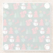 Heerlijk en vrolijk kerst Onderzetter Glazen Onderzetter (Achterkant)