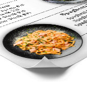 Heerlijk eten menu | Restaurant Menu Design Poster (Hoek)