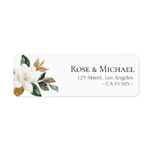 heerlijk etiket van magnolia florals