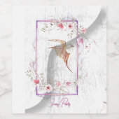 Heerlijk feest wijnlabel wijn etiket (Enkel label)