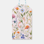 Heerlijk Floral Baby shower Cadeaulabel (Achterkant)