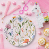 Heerlijk Floral Baby shower Papieren Bordje (Feest)